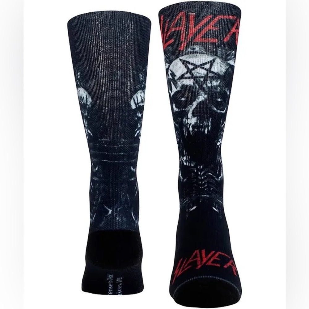 Slayer official sublimation socks unisex rock and roll